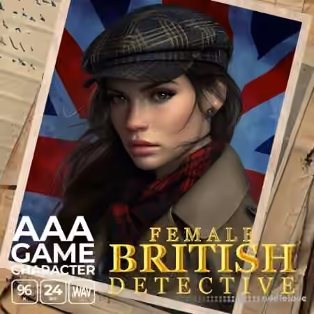 Epic Stock Media AAA Game Character British Female Detective [WAV]