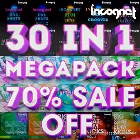 Incognet 30 In 1! Megapack [WAV, MiDi, Synth Presets]